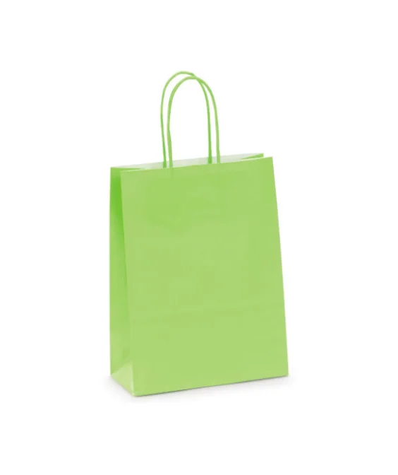 Saco Papel Mini A5 18x8x23cms Verde Claro