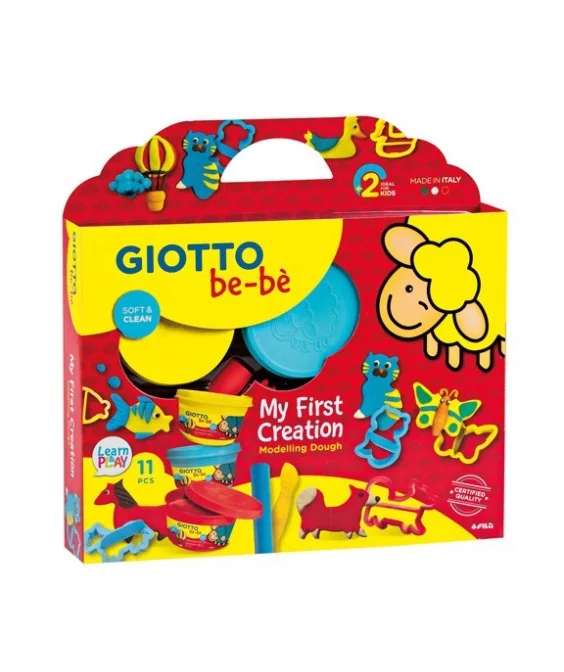 Set Giotto Bebé 3 Boiões Pasta de Modelar + Moldes 462900