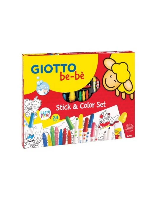 Set Giotto Bebé para Colorir Stick & Color 467100