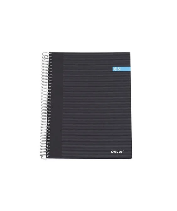 Caderno A5 Capa Azul Flexivel C/ Argolas Pautado 80fls 70grs