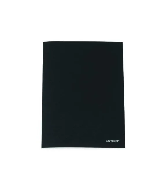 Caderno Capa Preta A5 Liso Ancor 80fls/60grs