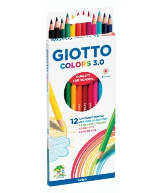 Caixa 12 Lápis de Cor Giotto Colors 3.0