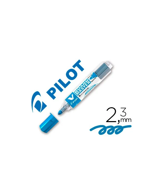 Marcador Pilot V-Board Master Para Quadro Branco Traço 2,3mm Tinta Líquida Azul