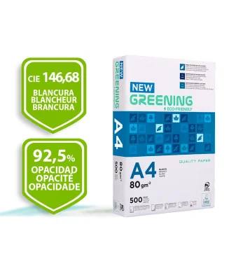 Resma de Papel Fotocopia A4 Greening 80gr