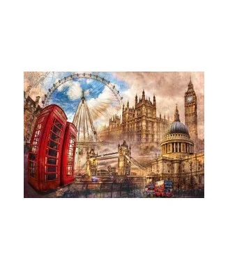 Puzzle Vintage London Clementoni 1500 peças