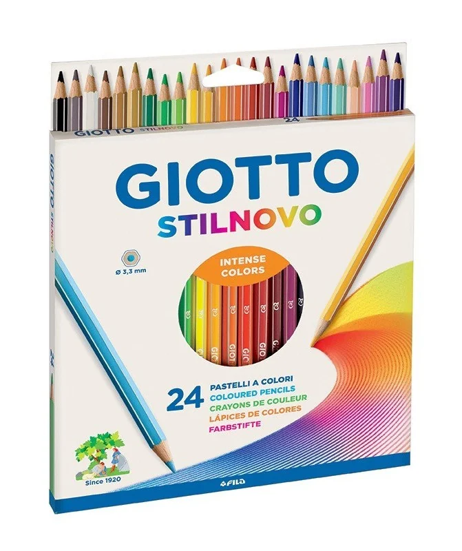 Caixa 24 Lápis de Cor Giotto Stillnovo 256600