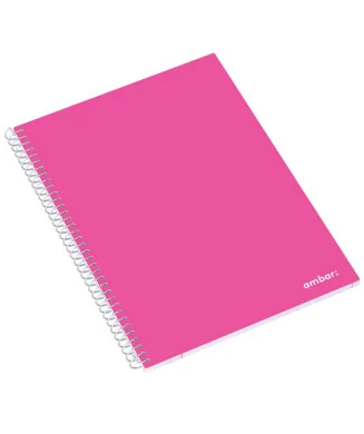 Caderno A4 C/Argolas Capa Flexivel 80f Ambar School Cor Sortida Quadriculado