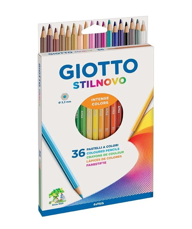 Caixa 36 Lápis de Cor Giotto Stillnovo 256700