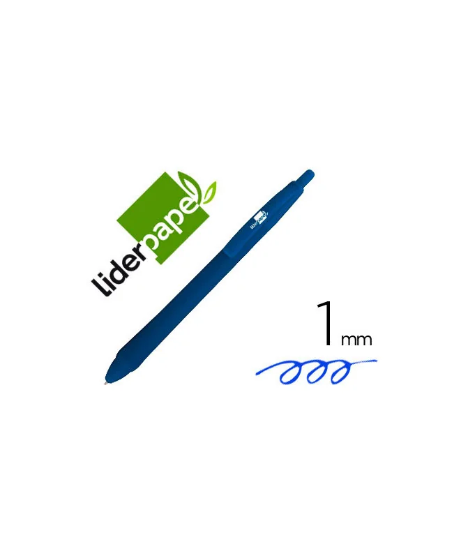 Esferográfica Liderpapel Gummy Touch Click 1,00mm Tinta Preta