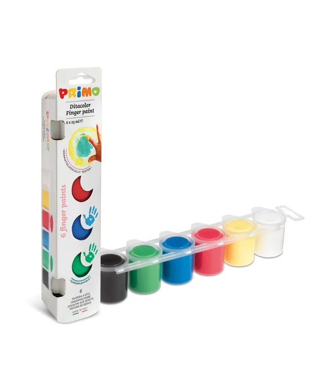 Pintura Dedos Finger Paints Primo Cx. 6 Cores Sortidas Ref. 225TD6E