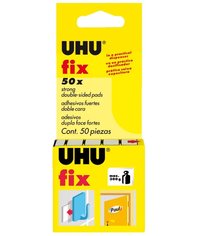 Caixa c/ 50 Adesivos UHU Fix 40259