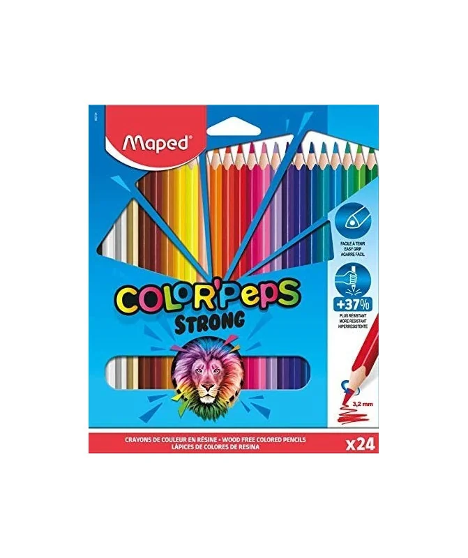 Caixa c/24 Lápis de Cor Maped Color Peps Strong 862724