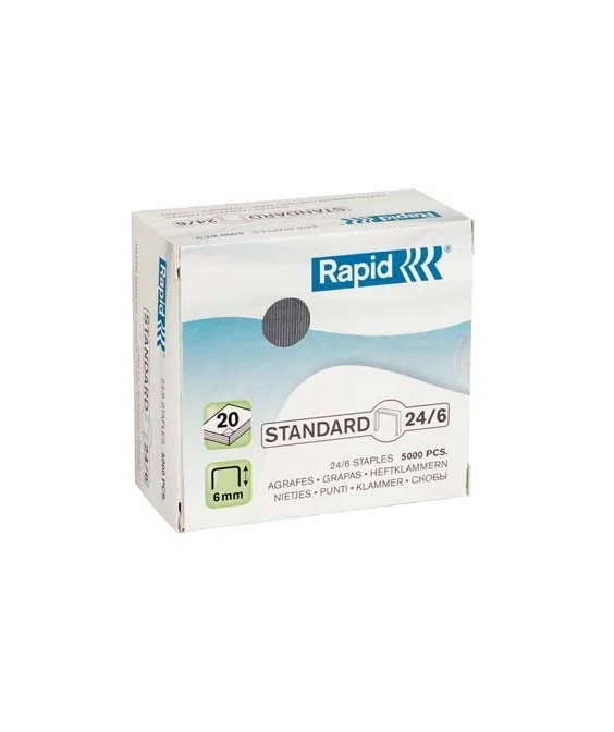 Caixa c/5000 Agrafes Rapid Standard 24/6