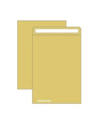 Caixa com 250 Sacos Envelope B4 250x353 Silicone Kraft