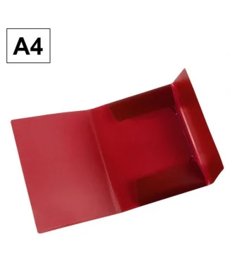 Capa Plástica c/ Elásticos A4 Plus Office Vermelho